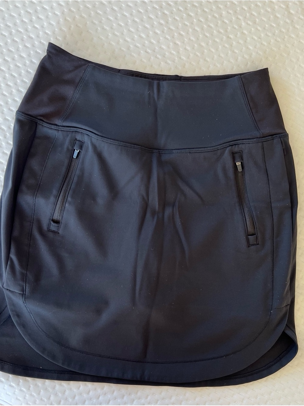 Black Athleta Skort with Zip Pockets